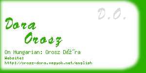 dora orosz business card